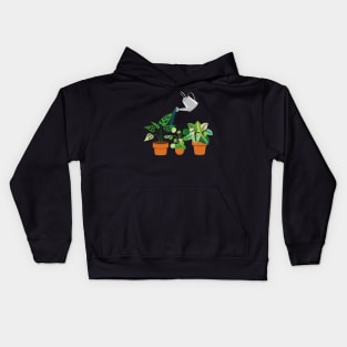 I Wet My Plants - Gardening Kids Hoodie